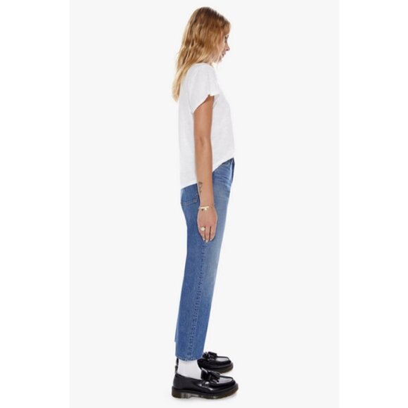 💕MOTHER SUPERIOR💕 The Ditcher Crop Jeans ~ Hit The Ground Running 27 NWOT - Picture 4 of 16